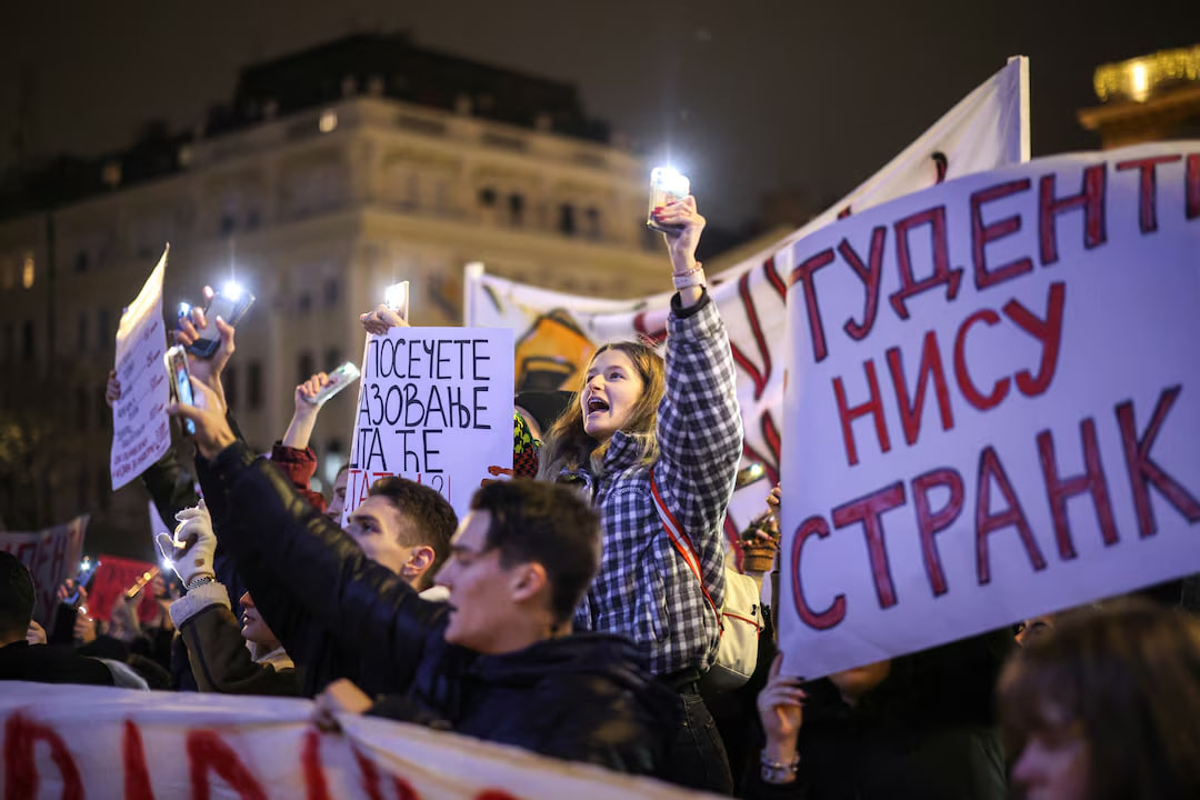 Студентські заворушення у Сербії проти президента